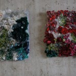 wall hangings from plastic bags, Ines Seidel