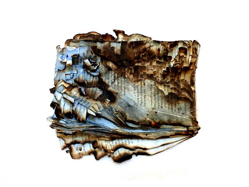 shape of a story. altered book. Ines Seidel.