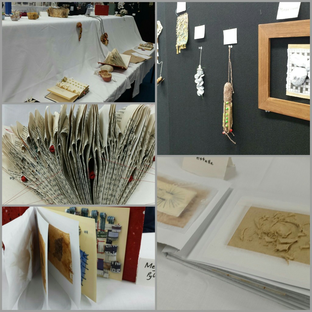 Ausstellung zum Workshop "Paper, Yarn & Explorations"